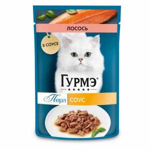 Паучи в подливе с лососем для кошек, 1 шт (1 шт)