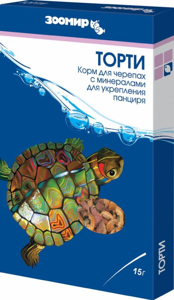 Корм для черепах, коробка (15 г)
