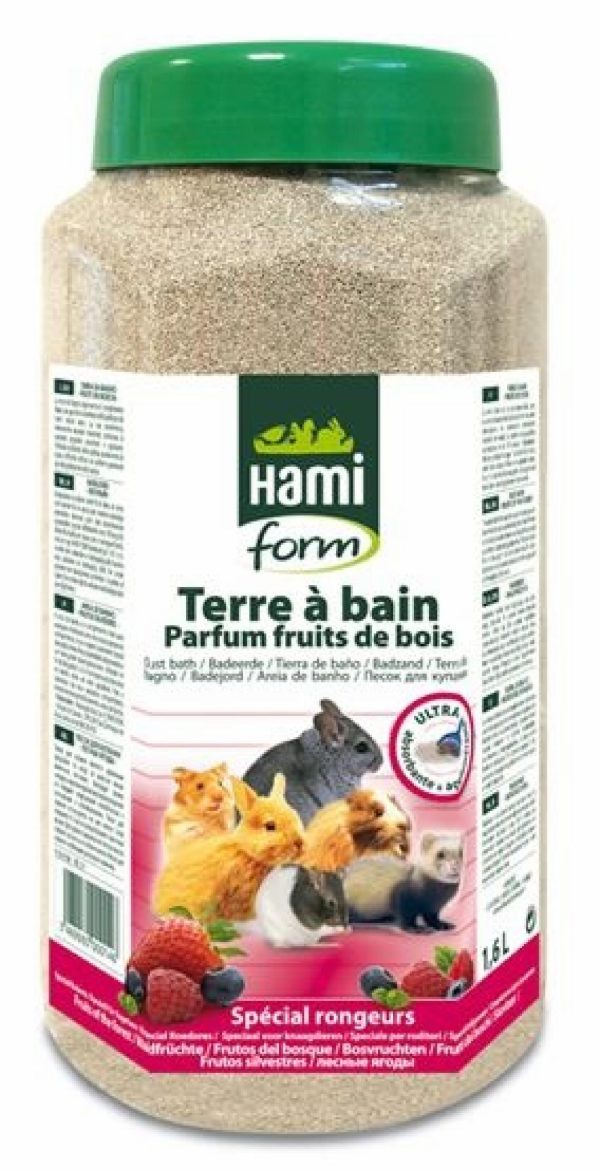 Bio Organic, Песок для купания для всех грызунов с ароматом лесных ягод (Франция) (1,6 л)