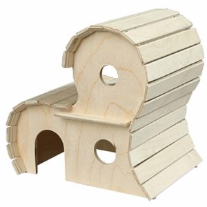 Домик для грызунов деревянный 2-х этажный (8552) (270 г)