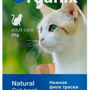 для кошек "Нежное филе трески, приготовленное на пару" 100% рыба (25 г)