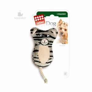 Игрушка "Кот" с пищалками, ткань/пластик (45 г)
