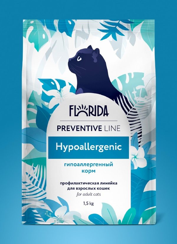 Hypoallergenic сухой корм для кошек при пищевой аллергии, 500 г (500 г)