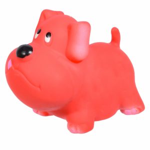 Игрушка для собак Мопс, красный (9,5 см)