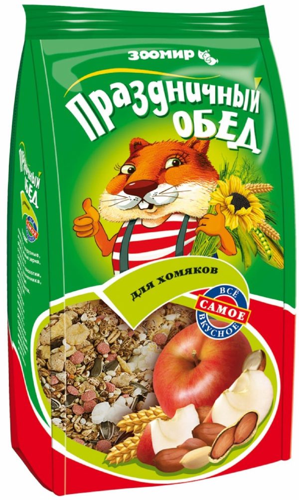 Корм-лакомство для хомяков "Праздничный обед" (250 г)