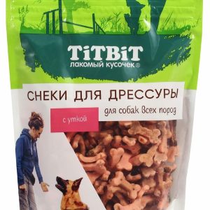 Снеки для дрессуры собак всех пород с уткой (100 г)