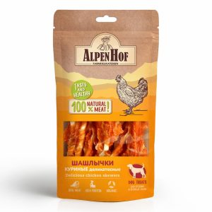 Лакомство Шашлычки куриные деликатесные для средних и крупных собак (400 г)