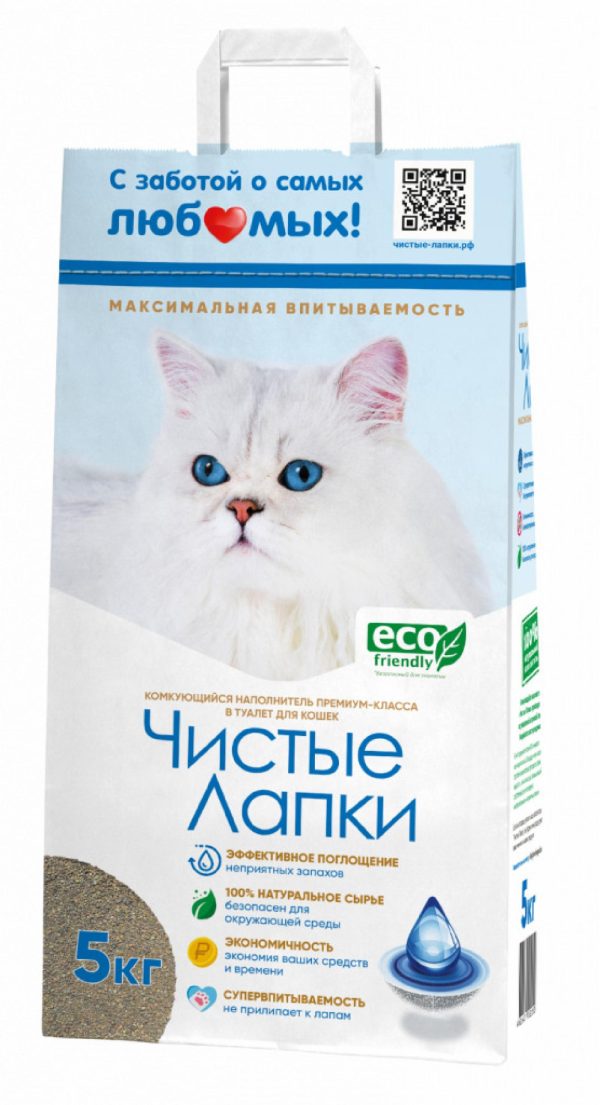 Комкующийся наполнитель, индийская глина (5 кг)