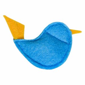 Игрушка для кошек "Фетровая птичка с кошачьей мятой" (5   см)