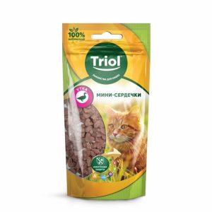 Мини-сердечки из утки для кошек (40 г)