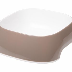 Миска пластиковая, сизо-серая (400 мл)