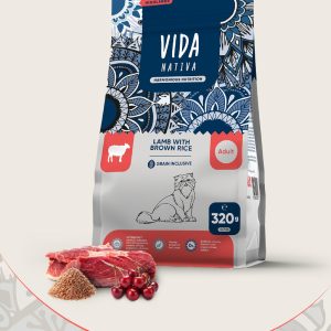 Беззерновой корм для взрослых кошек, со свежим ягненкоми бурым рисом, GRAIN FREE adult cats lamb and brown rice (1.4 кг)
