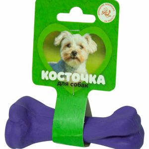 Игрушка "Кость литая малая" (пластикат), фиолетовая (15,8 см)