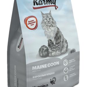 Сухой корм для взрослых кошек старше 1 года породы мейн-кун, с индейкой, Maine Coon (400 г)