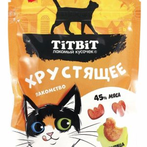Лакомство хрустящее с курицей для кошек, 60 г (60 г)