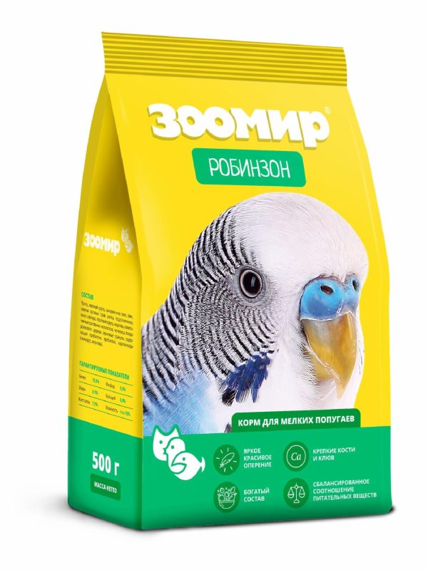 Корм для мелких попугаев "Робинзон" (500 г)