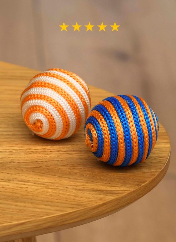 Игрушка для кошек и собак, мяч плетеный, набор 2 шт (2 шт)