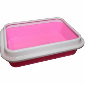 Туалет "Премиум" для кошек глубокий с бортиком, 37x27x9.5 см (370 г)