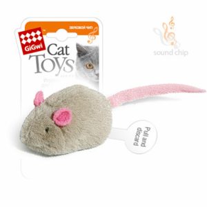 Мышка, игрушка со звуковым чипом, 6 см (6 см)