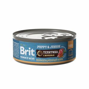 Консервы  с телятиной и морковью для щенков всех пород (100 г)