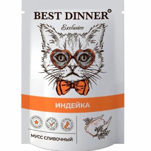 Мусс сливочный для кошек, индейка (85 г)