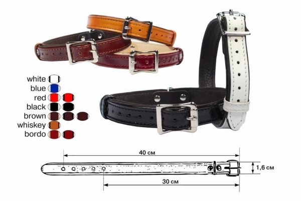 Ошейник "Классика" 16мм 34-39см (34-39x1.9 см)