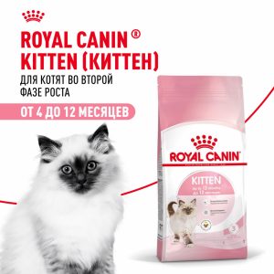 Корм сухой сбалансированный для котят в период второй фазы роста до 12 месяцев, Kitten (10 кг)