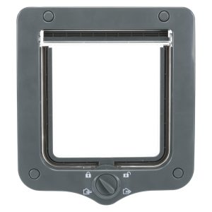 Дверца для кошки 4-Way, 20 * 22 см, серая. (490 г)