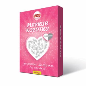 Колпачки на когти для кошек "Мягкие коготки", прозрачные (40 шт)