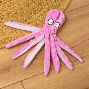Игрушка осьминог для собак с пищалкой прочная (100 г)