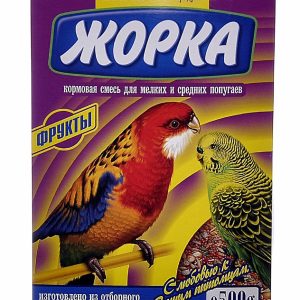 Для мелких и средних попугаев с фруктами (коробка) (500 г)