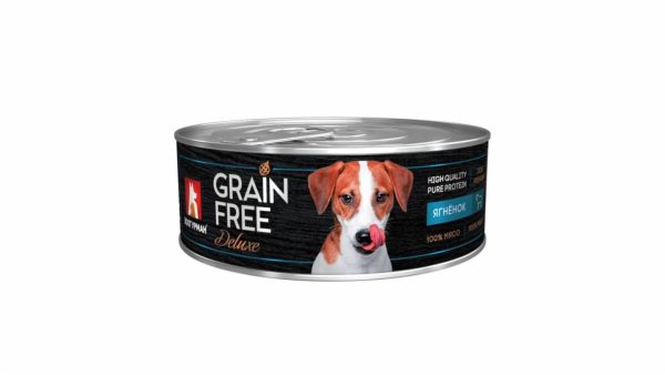 Консервы для собак "GRAIN FREE" со вкусом ягненка (350 г)