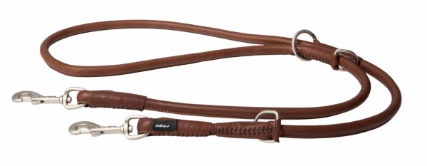 Поводок серия "Leather", коричневый (ЮАР) (2 м)
