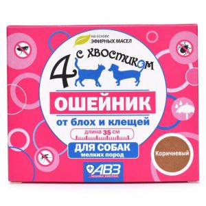 Четыре с хвостиком ошейник репеллентный для собак мелких пород, 35 см (35 см)