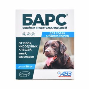 Ошейник БАРС для защиты собак средних пород от блох и клещей (50 см)