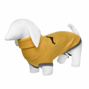 Жилетка флисовая "Mustard" на Таксу, горчичная (L)