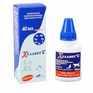 Хелавит С, (минеральная кормовая добавка для кошек  и котят) (40 мл)