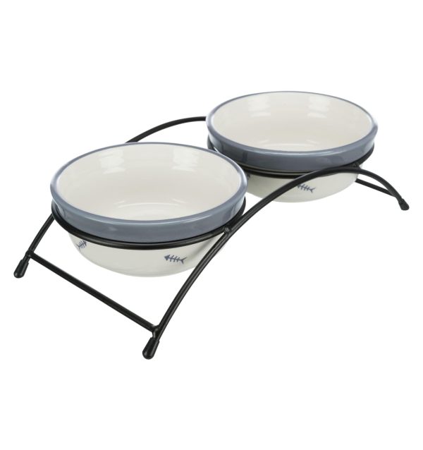Миски керамические на подставке, 2 шт. (770 г)