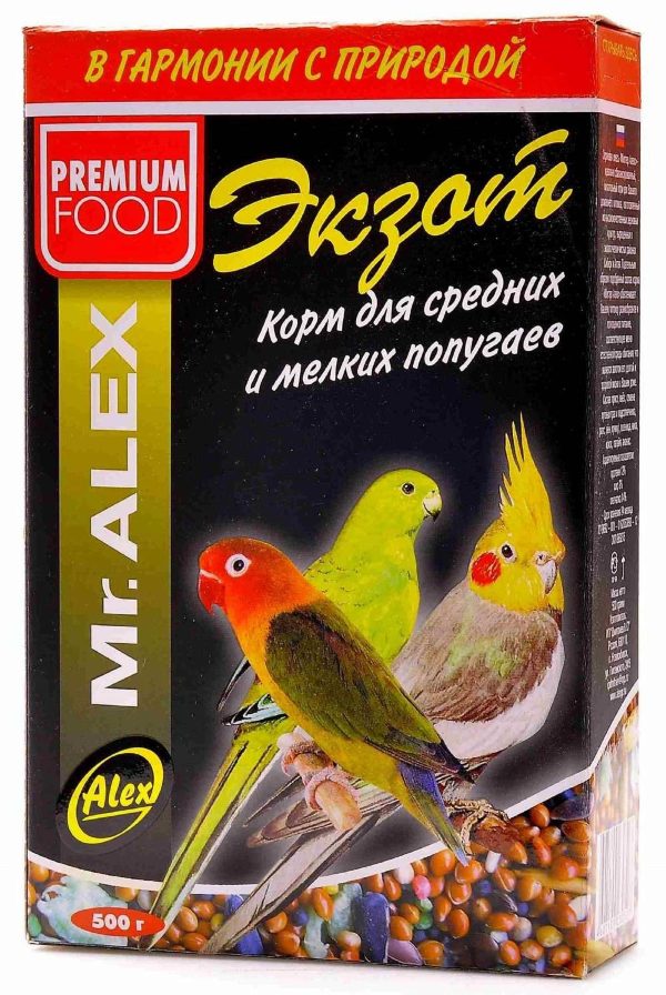 Корм для средних и мелких попугаев "Экзот" (500 г)