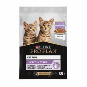 Влажный корм для котят, с индейкой в соусе, HEALTHY START (26 шт)