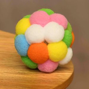 Мягкая игрушка для кошек, мячик с погремушкой, 6 см (6 см)