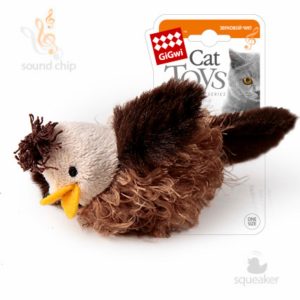 Игрушка "Птичка" со звуковым чипом, искусственный мех (30 г)