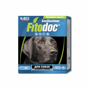 FITODOC ошейник репеллентный био для собак средних пород, 50 см (38 г)