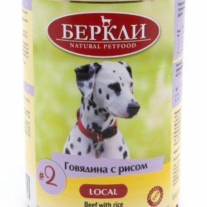 Консервы для собак с говядиной и рисом (400 г)