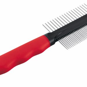 Расческа двухсторонняя красная (60 г)