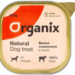 Влажное лакомство для собак бычьи семенники в желе, цельные. (300 г)