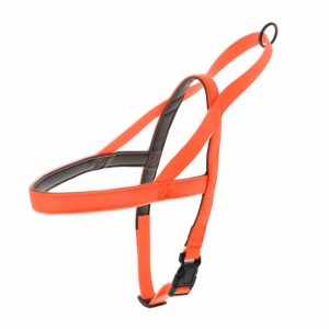 Силиконовая шлейка Soft-touch, оранжевая (49-67)
