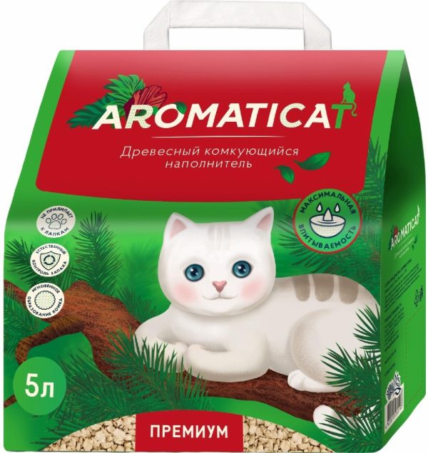 Древесный комкующийся наполнитель Premium (2 кг)