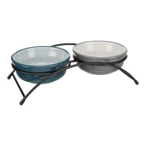Миски керамические на подставке (2*0.25 л)
