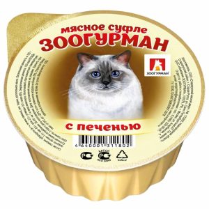 Консервы для кошек  «Мясное суфле», с печенью, ламистер 1802 (100 г)